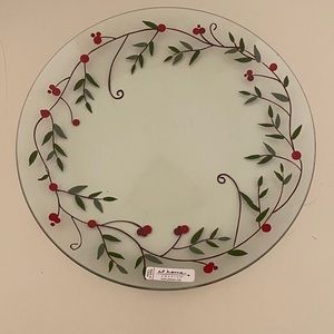 1 NIB - Holiday Serving Platter - Winter Sprig